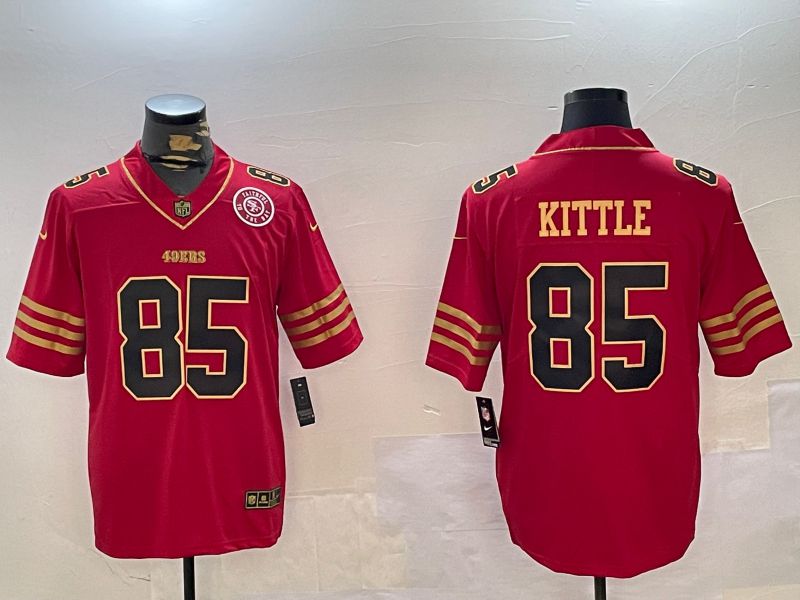 Men San Francisco 49ers #85 Kittle Red Gold 2024 Nike Limited NFL Jersey style 12303